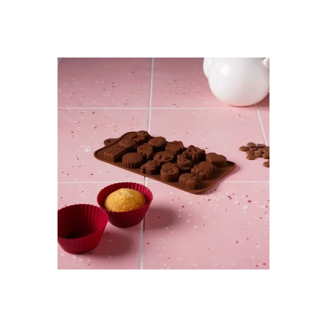 Форма для выпечки, Прямоугольная, 15 яч., 11 см x 14 см, 1 шт, изображение 7