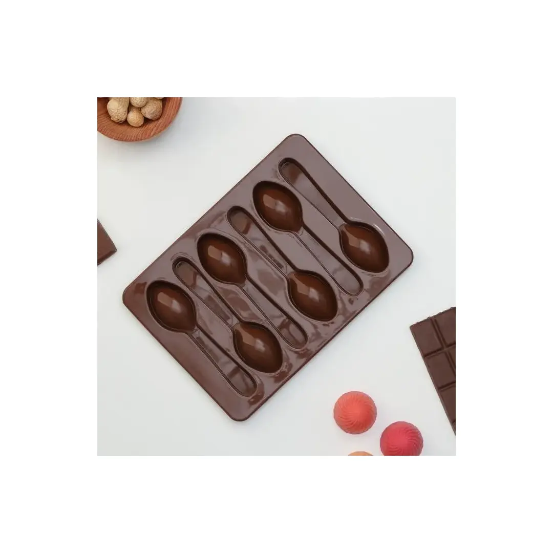 Форма для выпечки, Прямоугольная, 6 яч., 12 см x 18 см, 1 шт, изображение 2