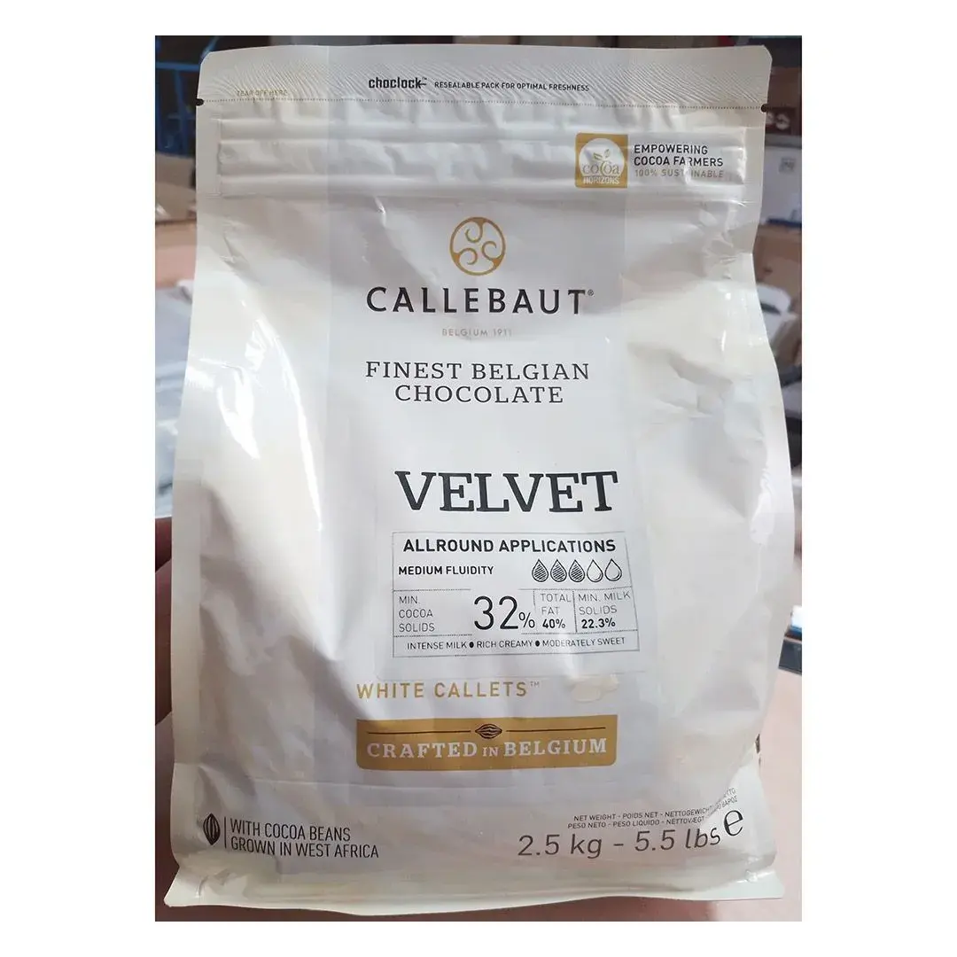 Шоколад белый Callebaut VELVET (Бельгия) 32% - 2,5 кг в каллетах, изображение 6