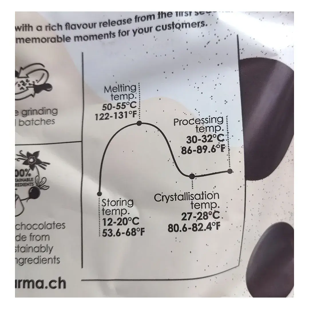 Шоколад горький швейцарский CARMA Dark Joukuk 70% - 1,5 кг в каллетах, изображение 6