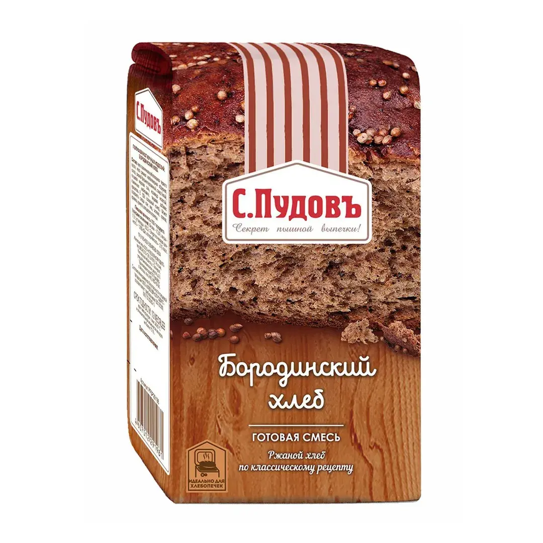Смесь для приготовления С.Пудовъ Бородинский хлеб, 500 г