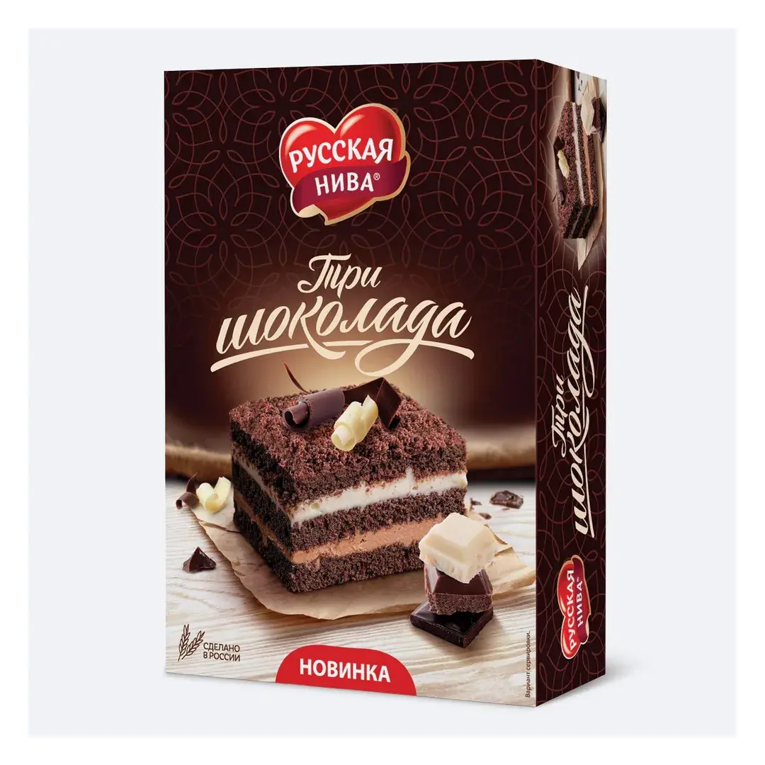 Торт Русская Нива Три шоколада, 400 г