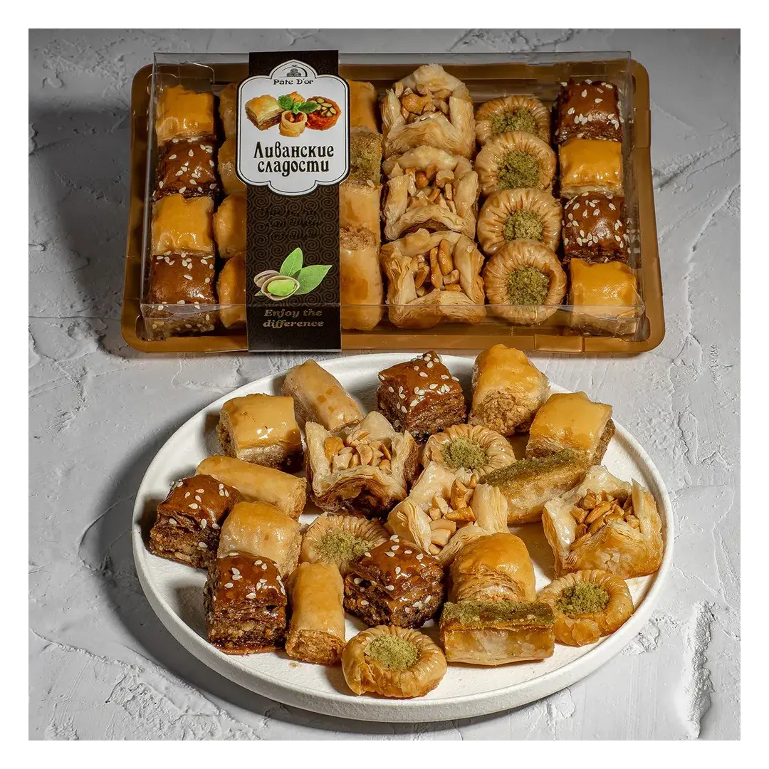Пахлава Pate D'or ассорти Жемчужина Востока восточные сладости, 400 г, изображение 2