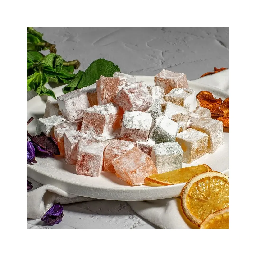 Рахат-лукум Koska ассорти вкусов (роза, лимон, апельсин, мята), 250 г, изображение 4