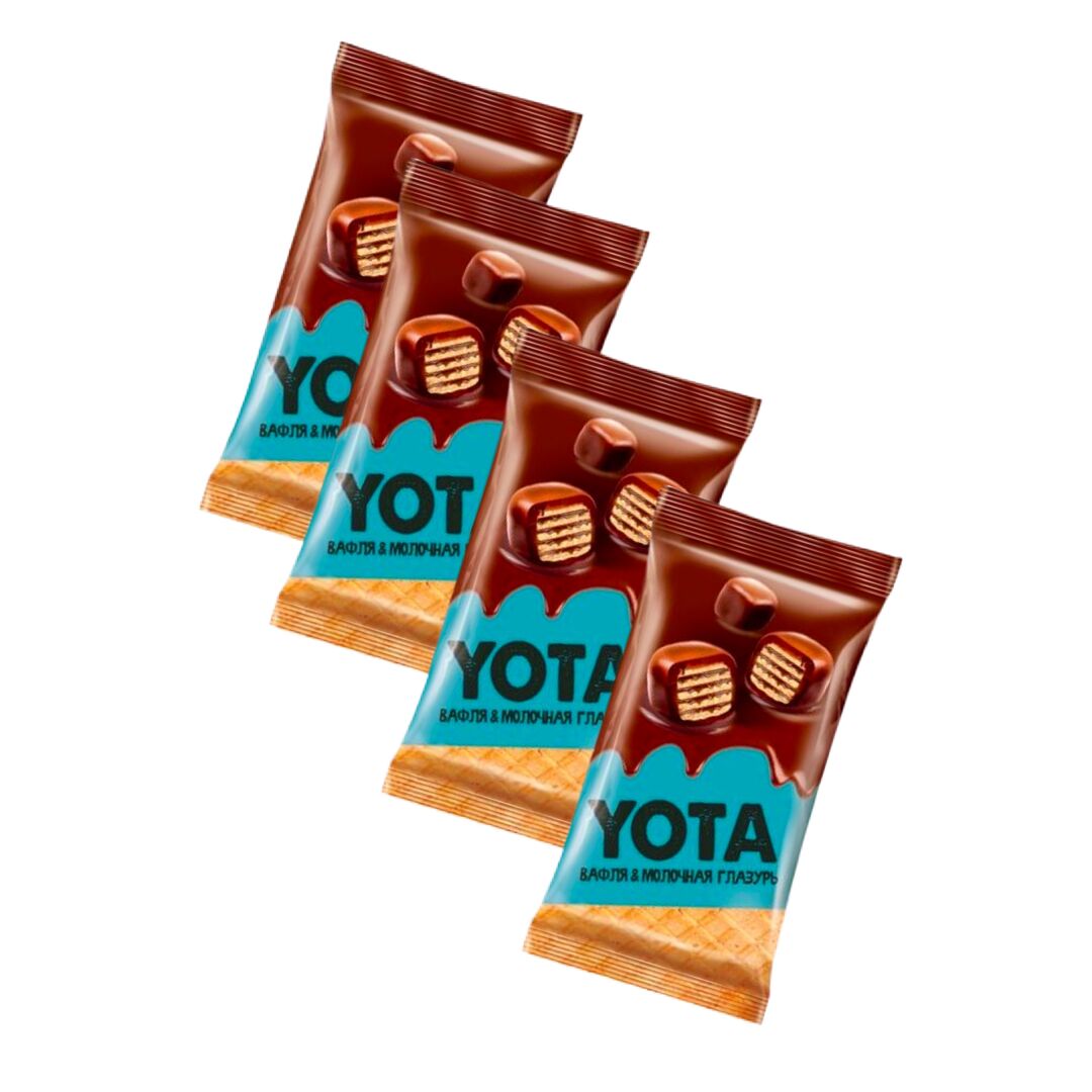 Вафельное драже /"YOTA"/ в молочной глазури/4 шт по 40г/Яшкино/