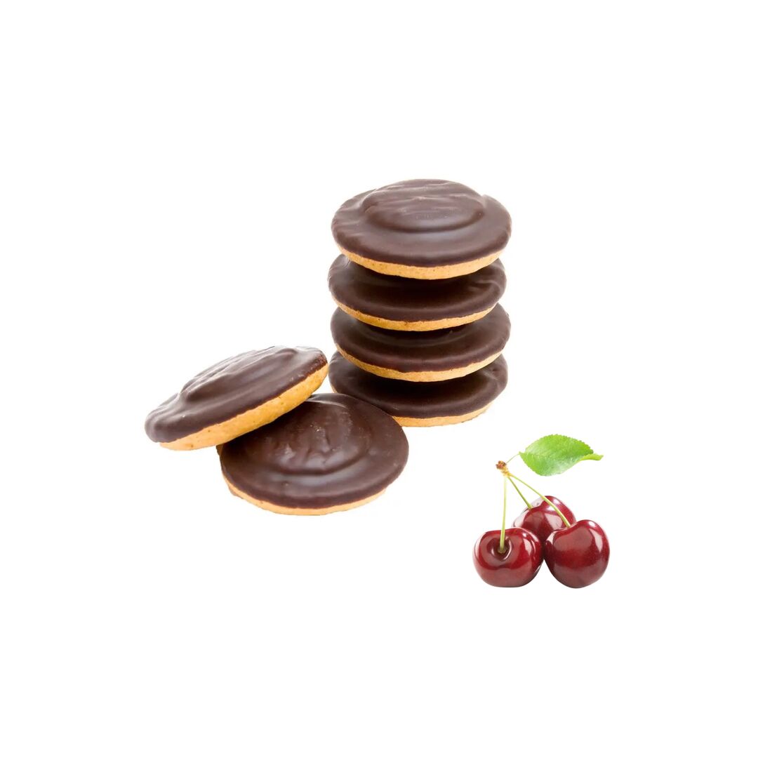 Печенье бисквитное "КиКо" в глазури /с начинкой "ВИШНЯ"/ 600г, изображение 2