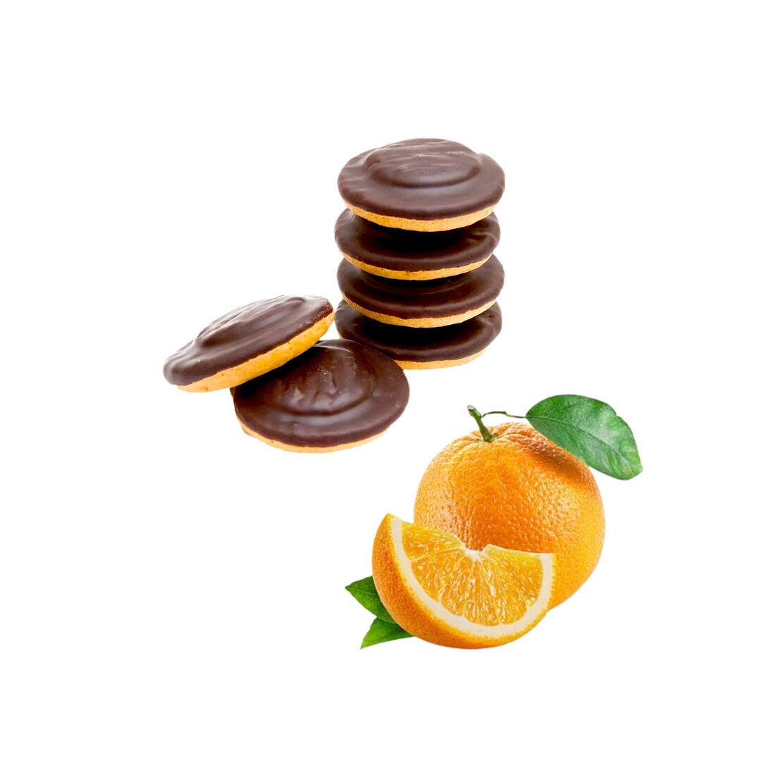 Печенье бисквитное/ "КиКо"/ в глазури /с начинкой "АПЕЛЬСИН"/ 600г, изображение 2