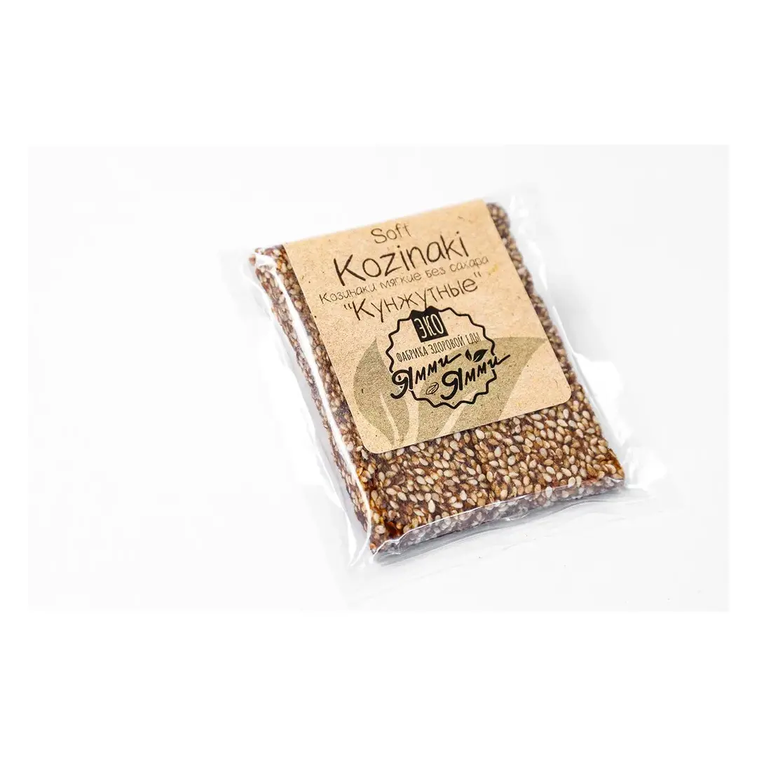 Козинаки мягкие без сахара "Кунжутные" 60 гр. 2 шт. по 60 гр. Фабрика здоровой еды "Ямми Ямми"
