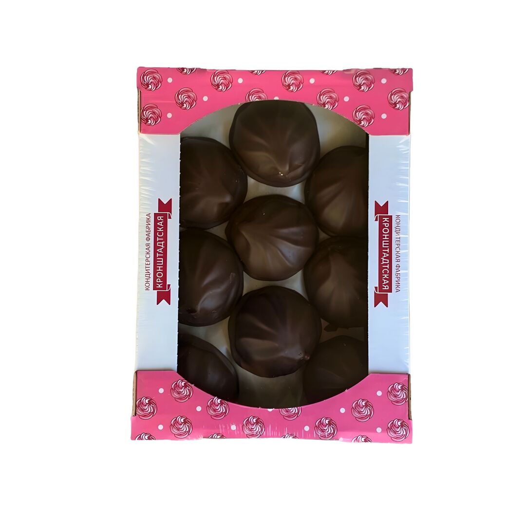 Зефир в шоколадной глазури со вкусом МЯТЫ /КФ "Кронштадтская"/500г, изображение 2