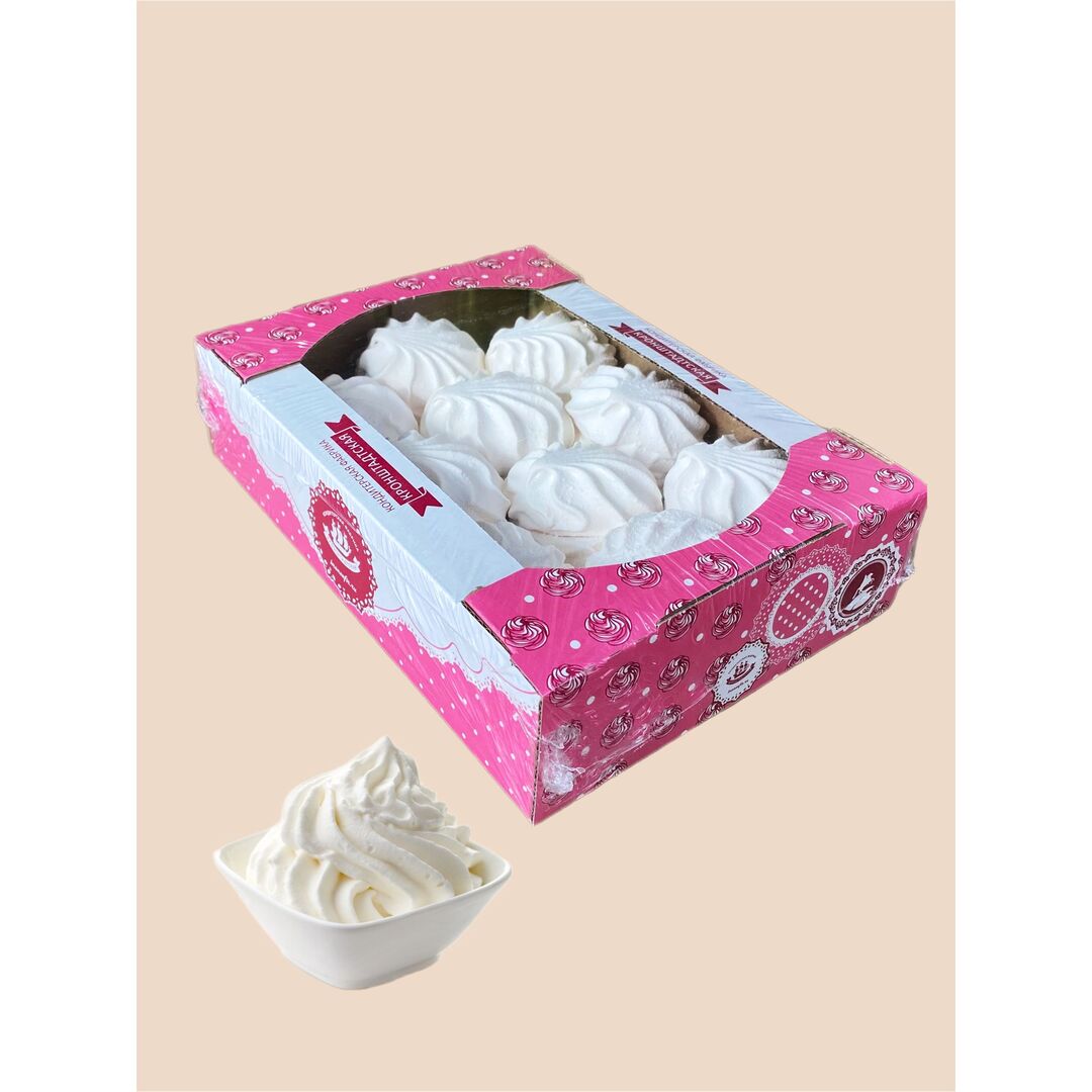 Зефир "Сливочный" со вкусом СЛИВОК, КФ "Кронштадтская", 500г