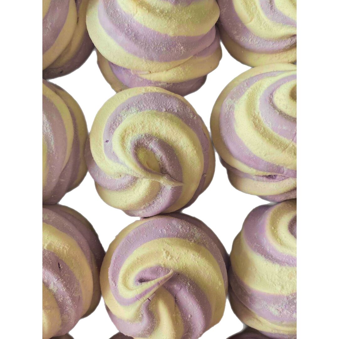 Зефир "Зефиркино счастье" со вкусом ЧЕРНОЙ СМОРОДИНЫ и СЛИВОК / КФ "Кронштадтская" / 500 г, изображение 2