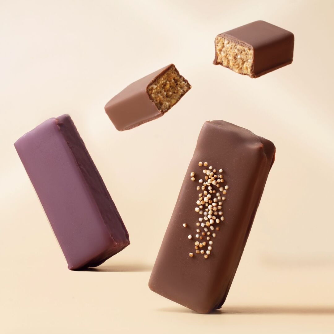 Натуральный шоколадный батончик полезный без рафинированного сахара bob "Карамельный" набор из 12 штук, изображение 4