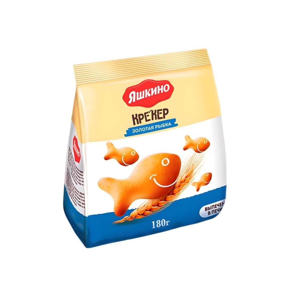 Крекер "ЗОЛОТАЯ РЫБКА"/Яшкино/2шт Х 180г, изображение 2