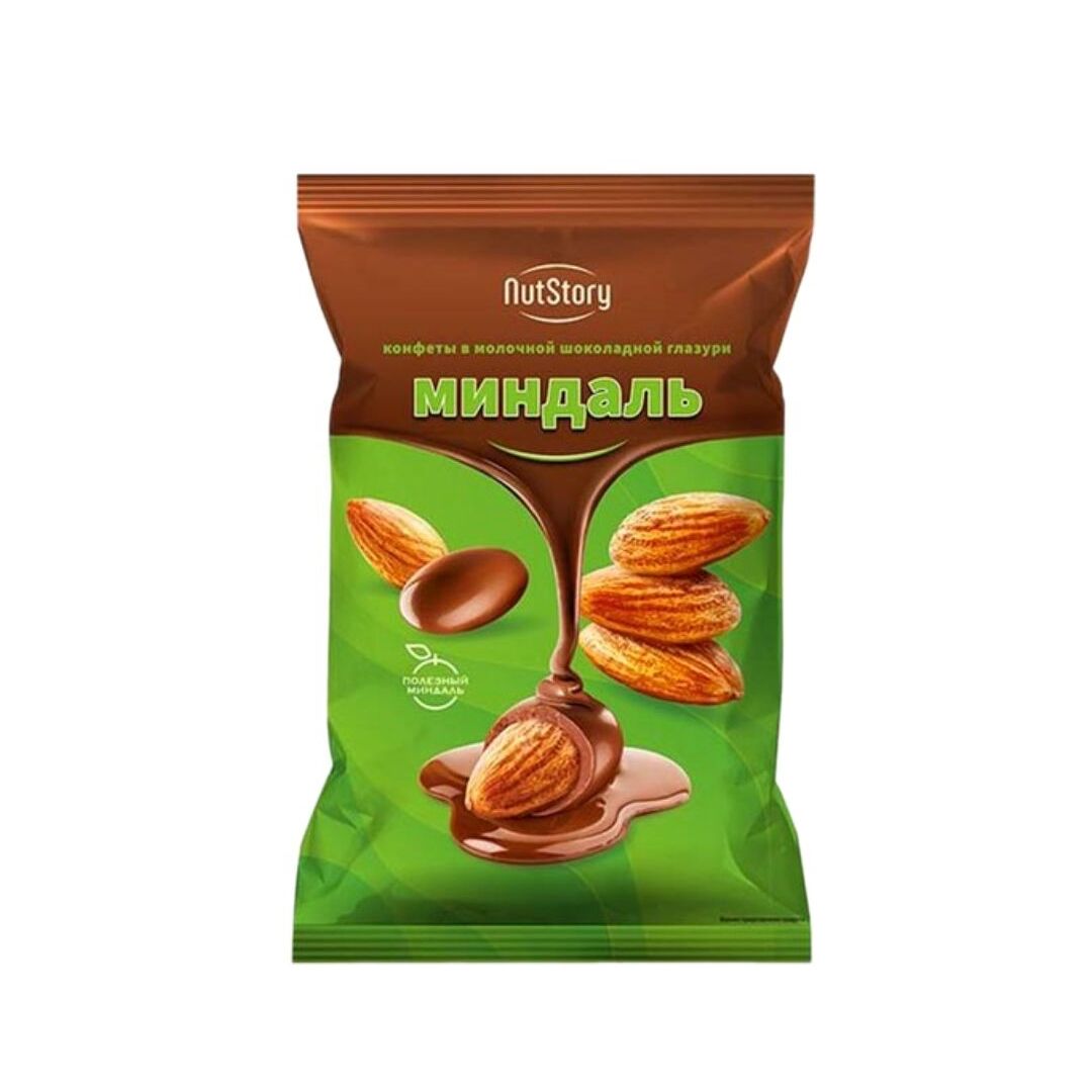 Конфеты МИНДАЛЬ в молочной шоколадной глазури (упаковка 0,5 кг)