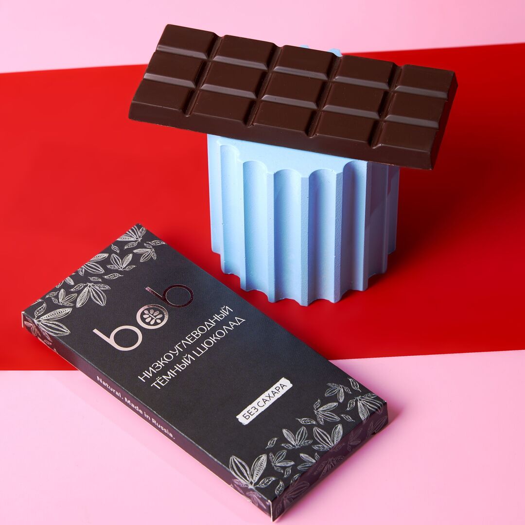 Натуральный шоколад без рафинированного сахара полезный bob "Низкоуглеводный" подарочный набор из 10 плиток по 50 г, изображение 3