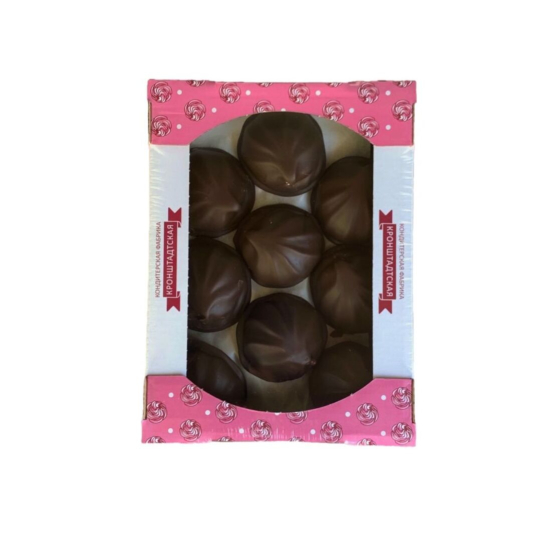 Зефир в шоколадной глазури со вкусом КЛУБНИКИ /КФ "Кронштадтская"/500г, изображение 2