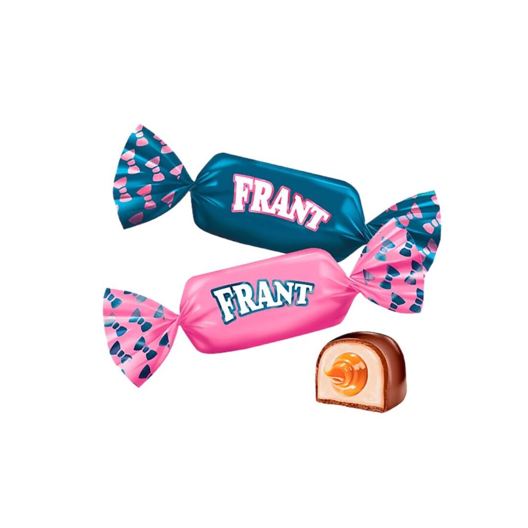 Конфеты помадные глазированные "Frant" со вкусом сгущенного молока и соленой карамели (упаковка 0,5 кг), изображение 2