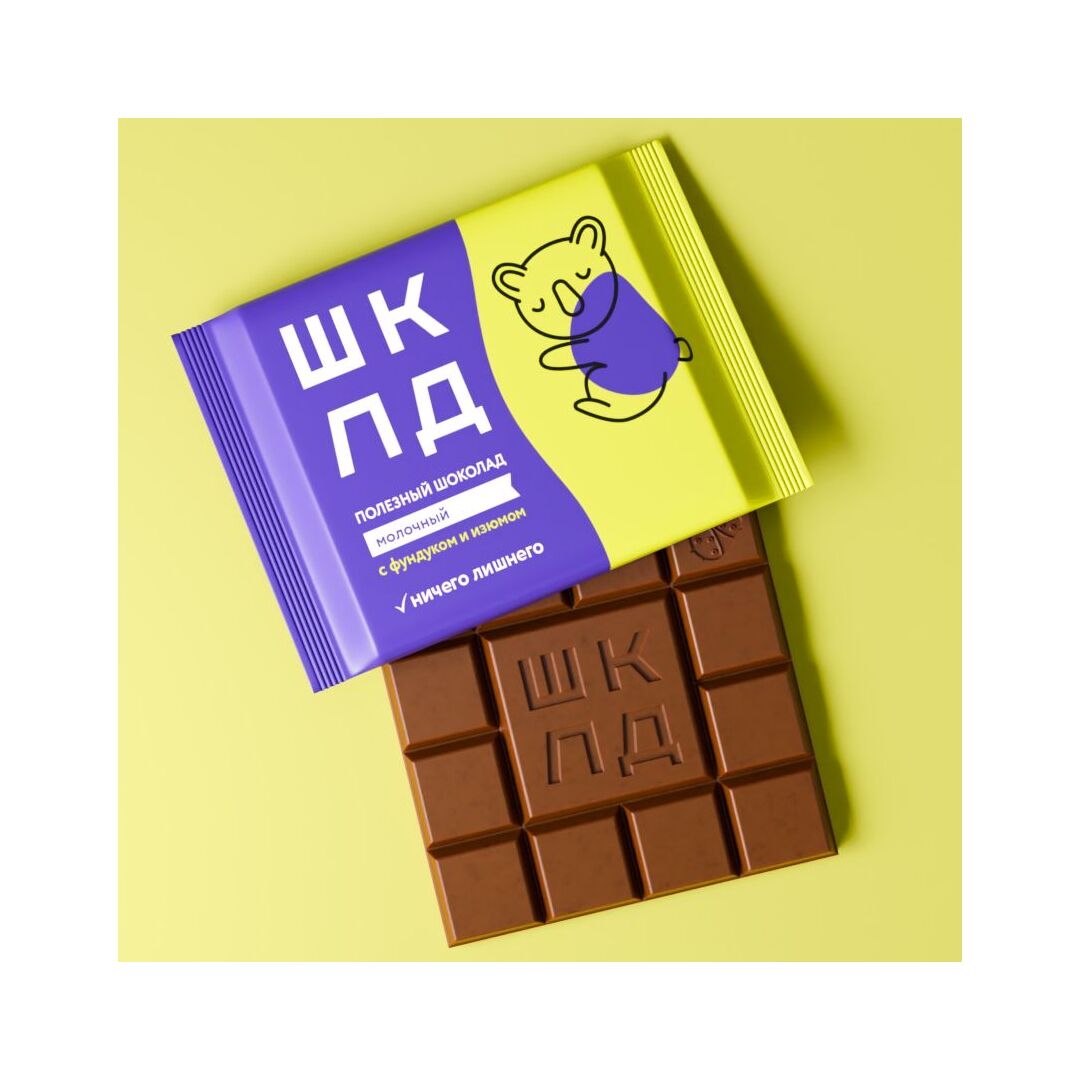 ШКЛД Молочный с фундуком и изюмом, изображение 2