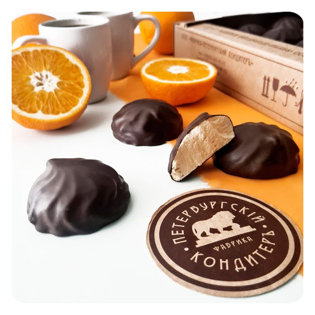 Зефир « Апельсин» в глазури со вкусом апельсина 1000 гр х 4 (телевизор), изображение 6