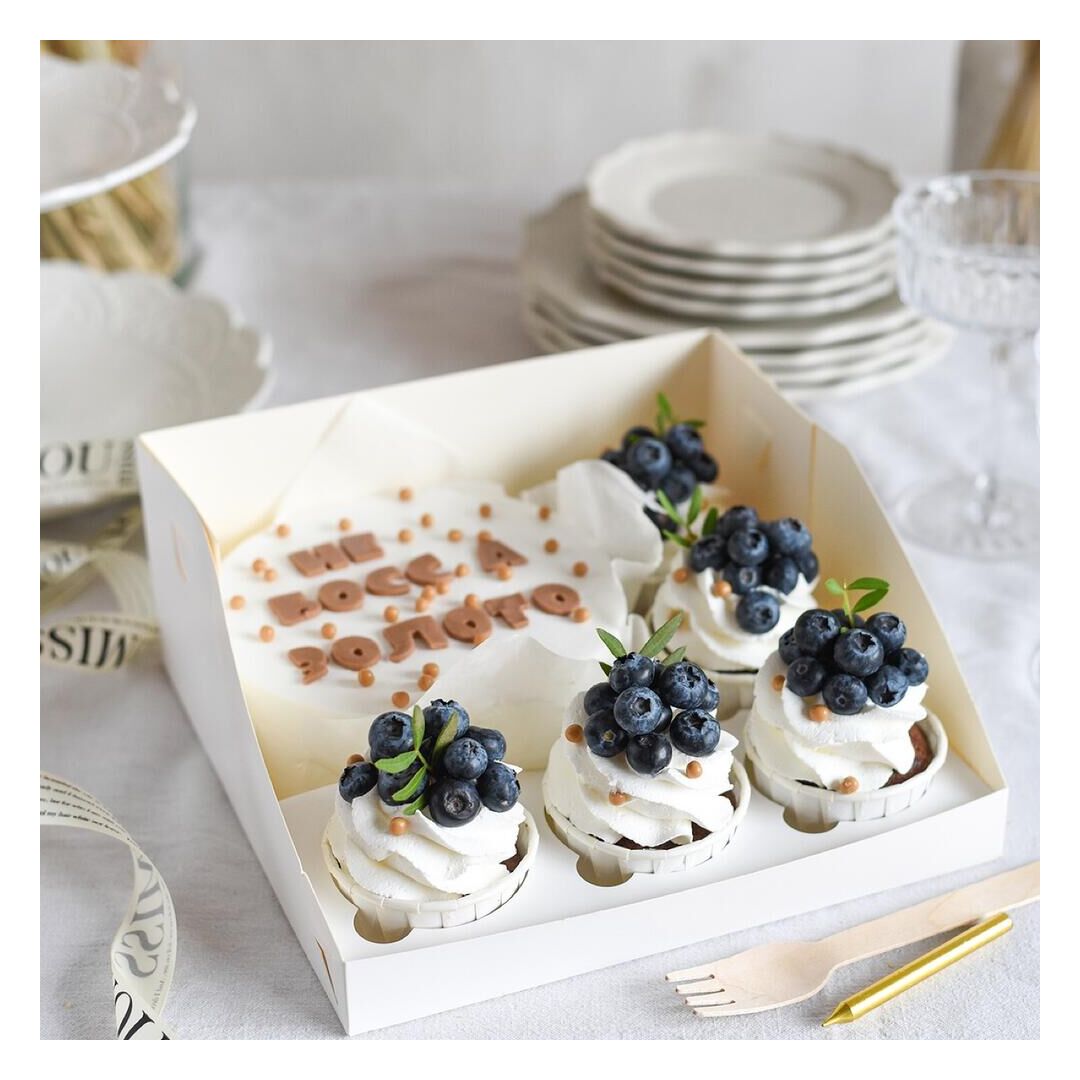 Бенто торт и капкейки «GOLD», изображение 3