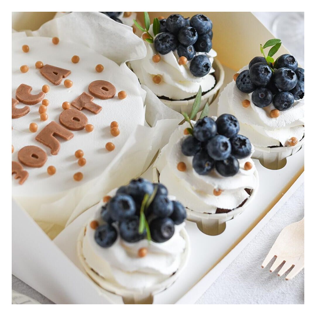 Бенто торт и капкейки «GOLD», изображение 4