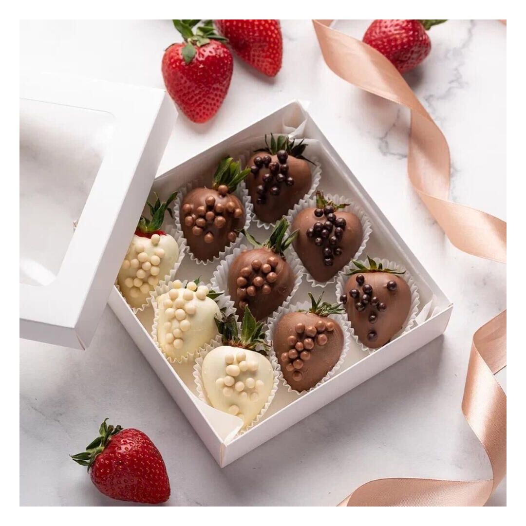 Клубника в шоколаде mini «Три шоколада» (9-12 ягод), изображение 3