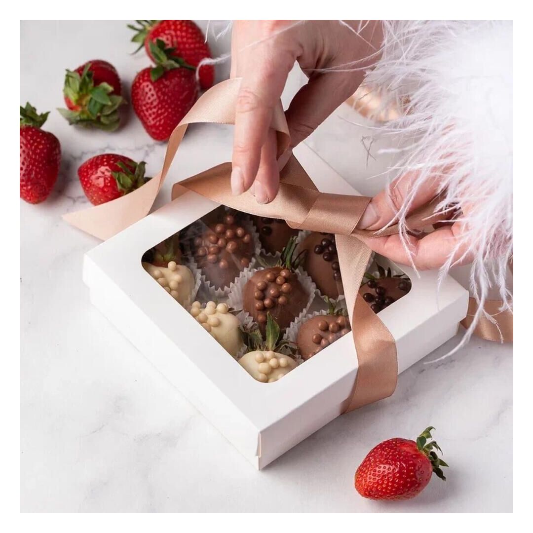 Клубника в шоколаде mini «Три шоколада» (9-12 ягод), изображение 5