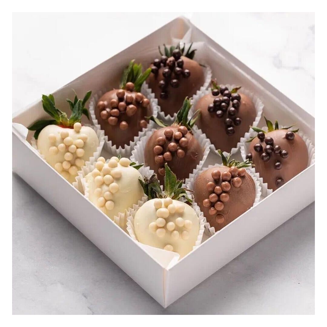 Клубника в шоколаде mini «Три шоколада» (9-12 ягод), изображение 2