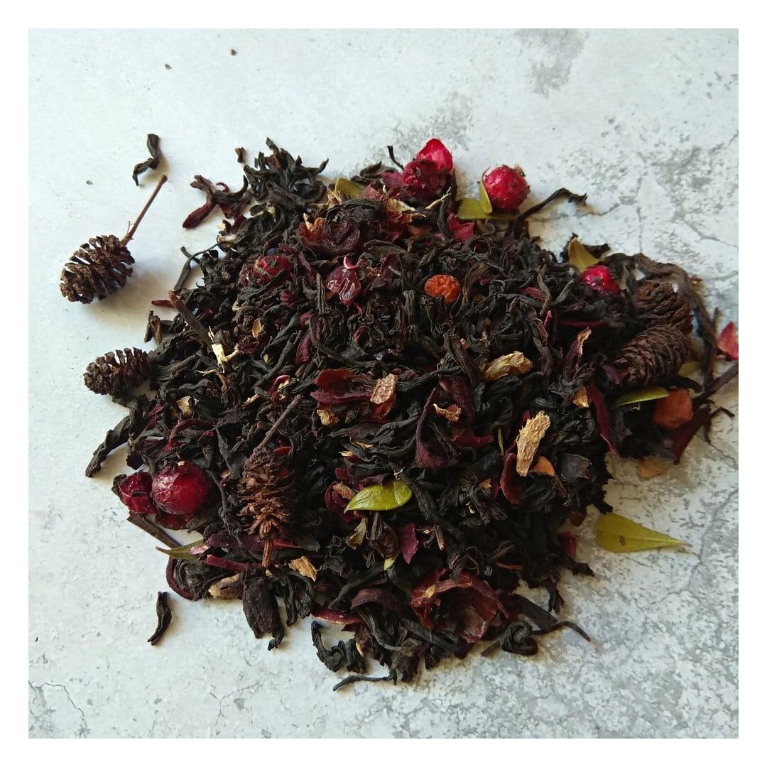 Подарок с чаем и пряниками Белка (начинка кедровые орехи-клюква), изображение 7