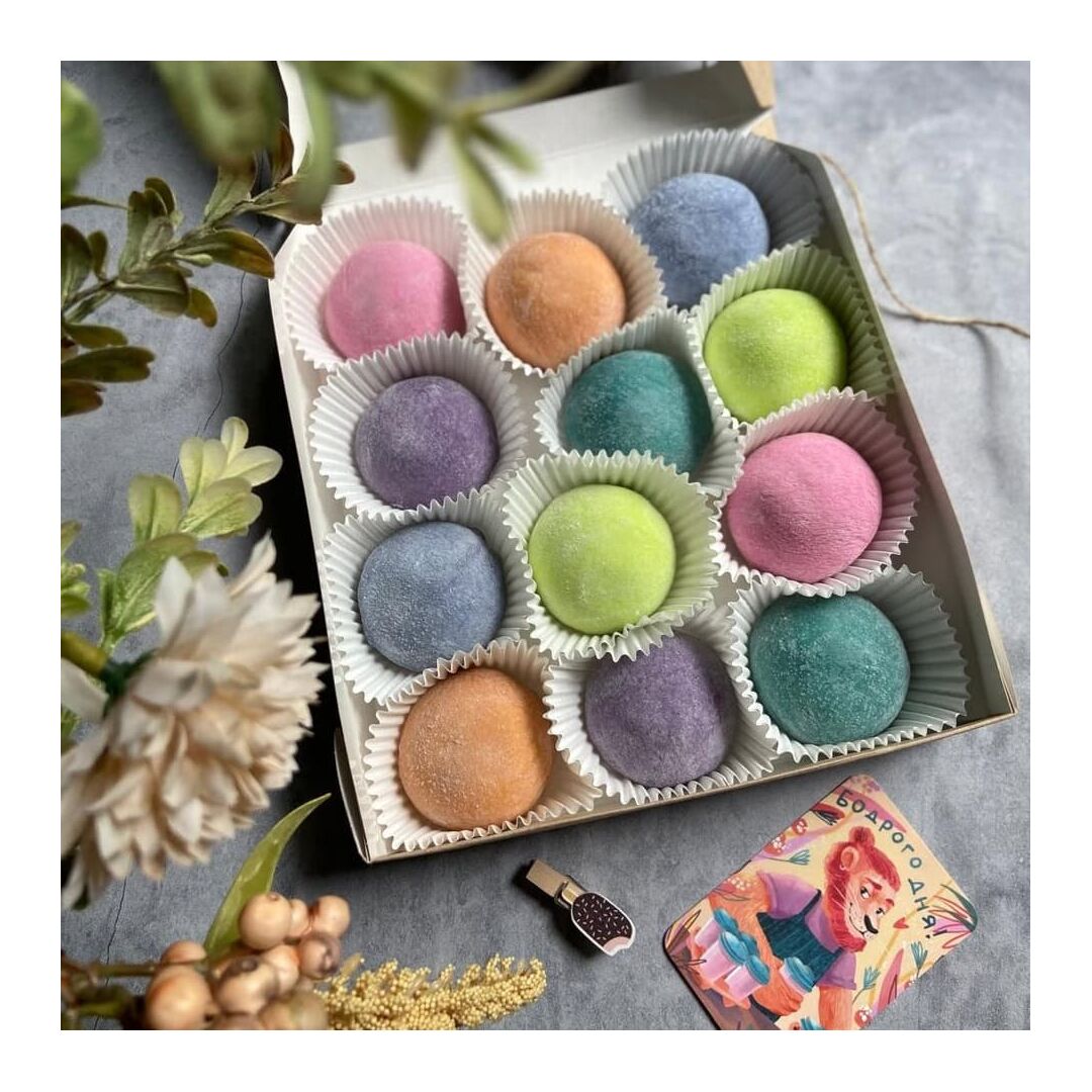 Нетривиальные моти. Японские муссовые пирожные 12 штук, изображение 2