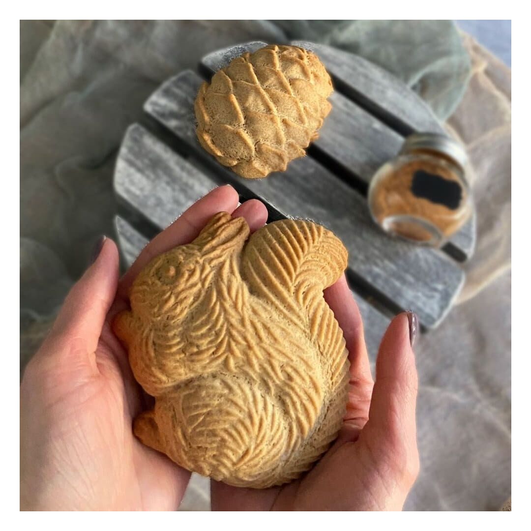 Подарок с чаем и пряниками Белка (начинка кедровые орехи-клюква), изображение 4