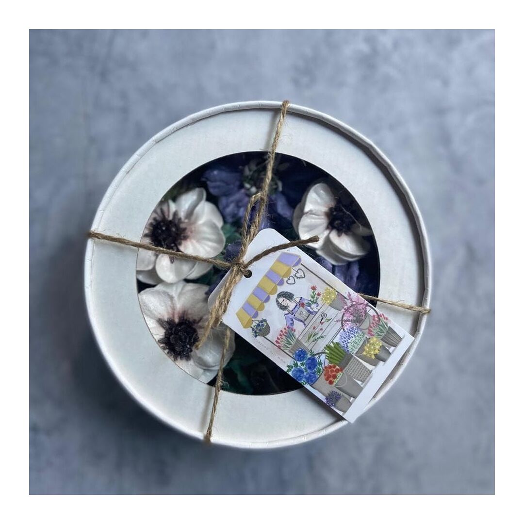 Зефирный букет Синие цветы и анемоны, изображение 2