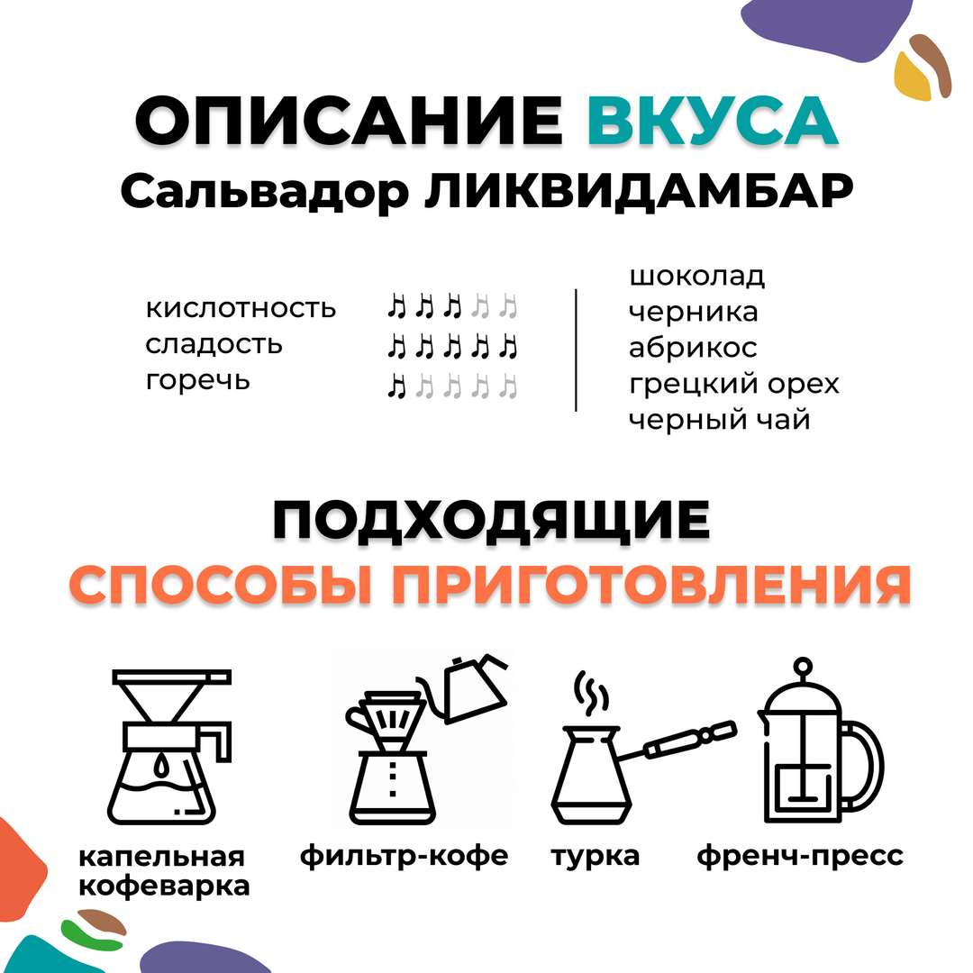Кофе в зёрнах: Сальвадор ЛИКВИДАМБАР (200 гр), Вес товара: 200г, изображение 4