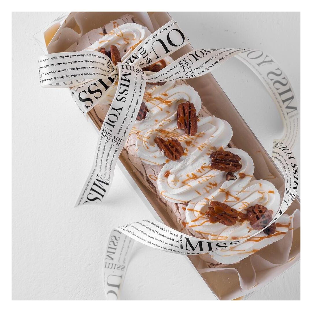 Меренговый рулет шоколадно - карамельный пекан, изображение 3