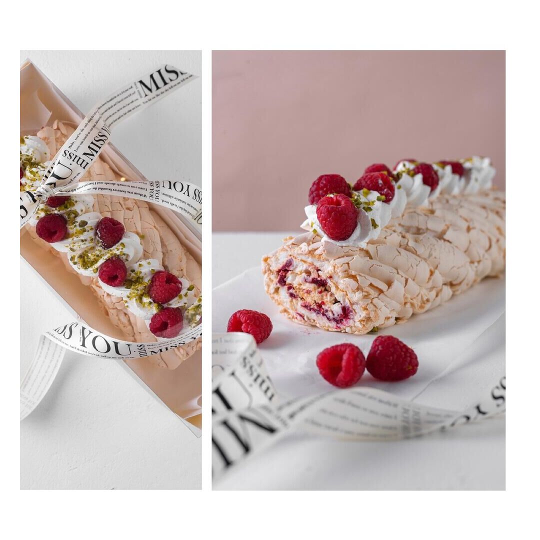 Меренговый рулет с ароматной малиной, изображение 4