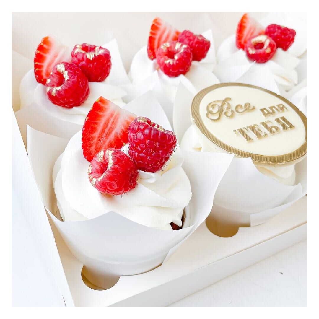 Капкейки с ягодой набор 6 шт, изображение 2