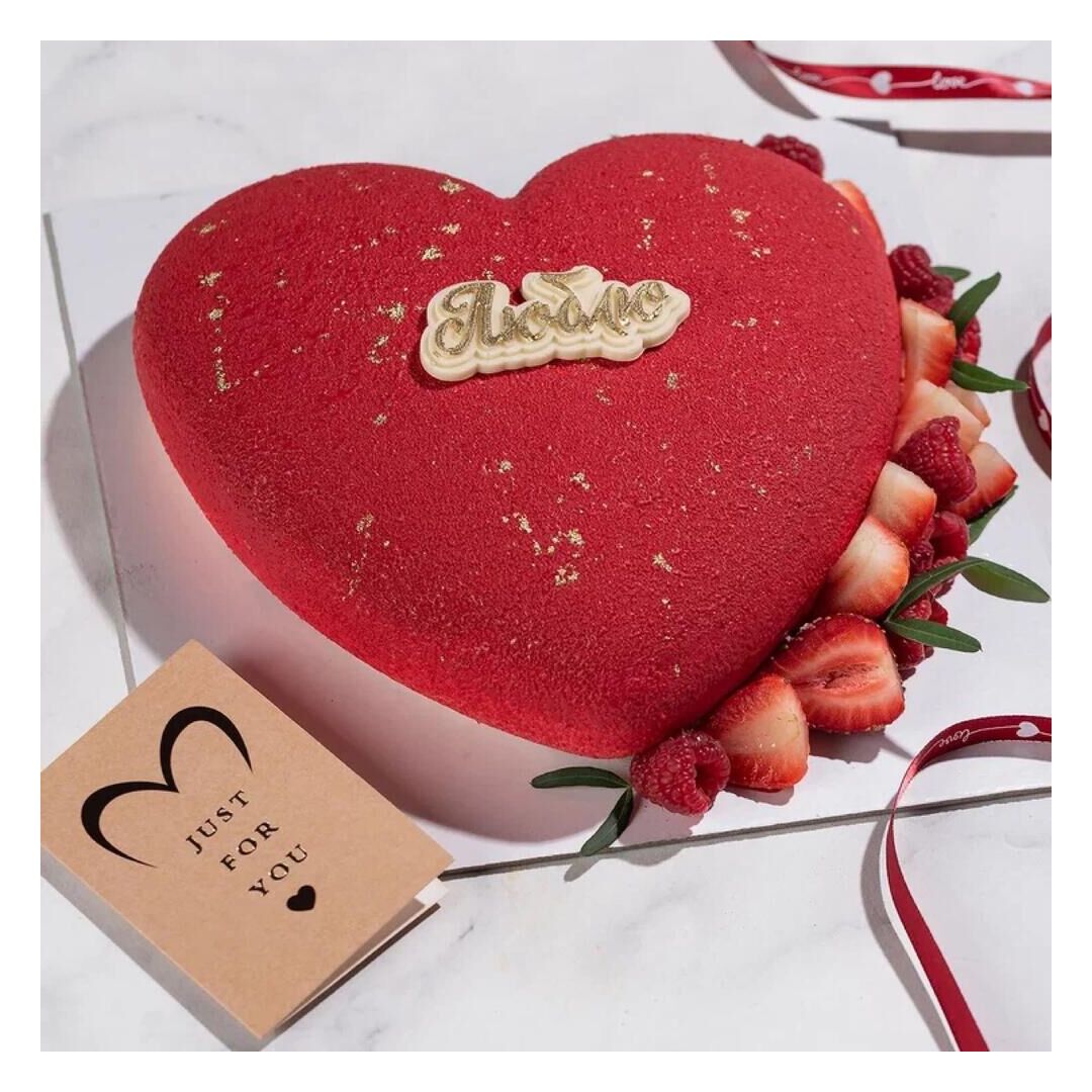 Торт в виде сердца LOVE, изображение 5