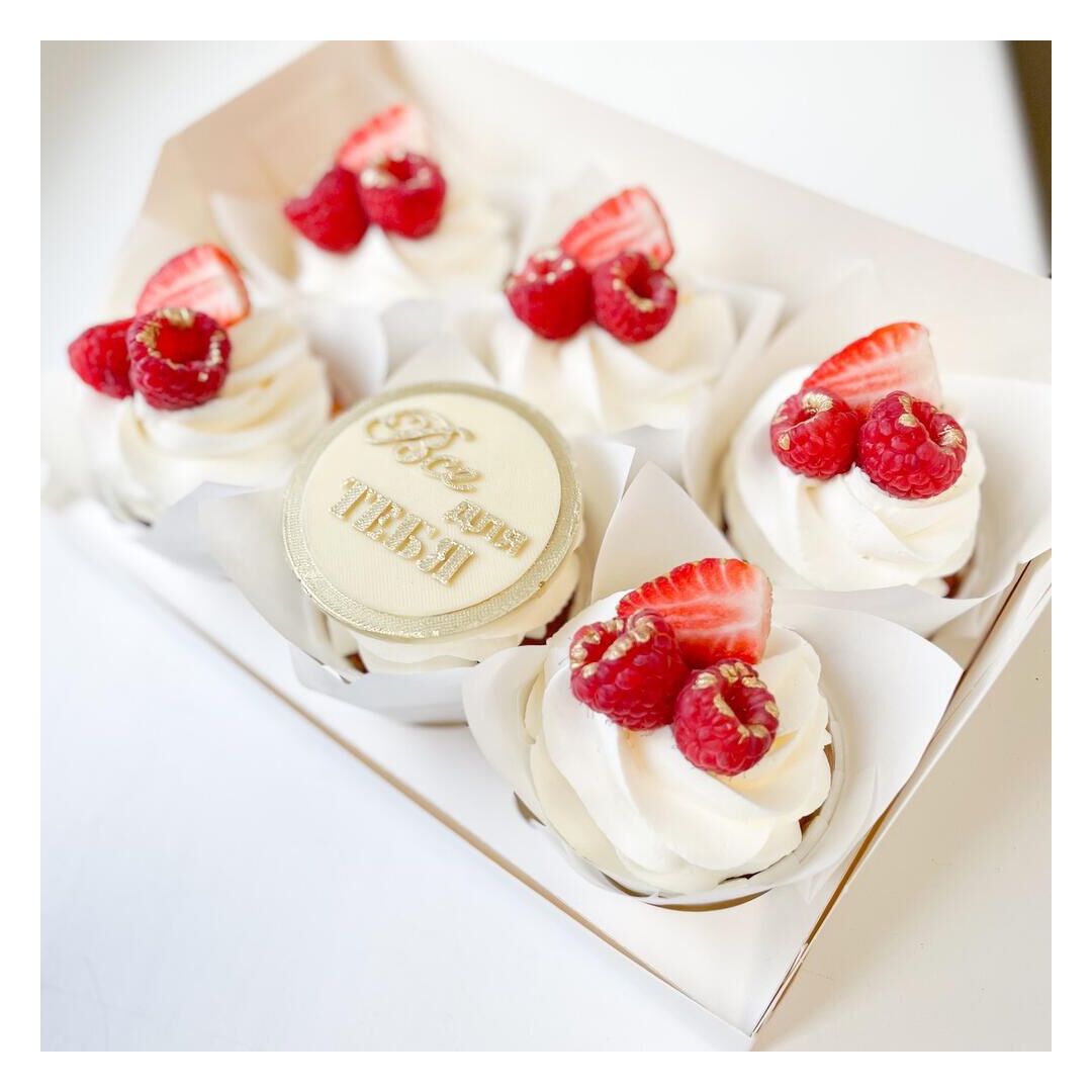 Капкейки с ягодой набор 6 шт, изображение 6