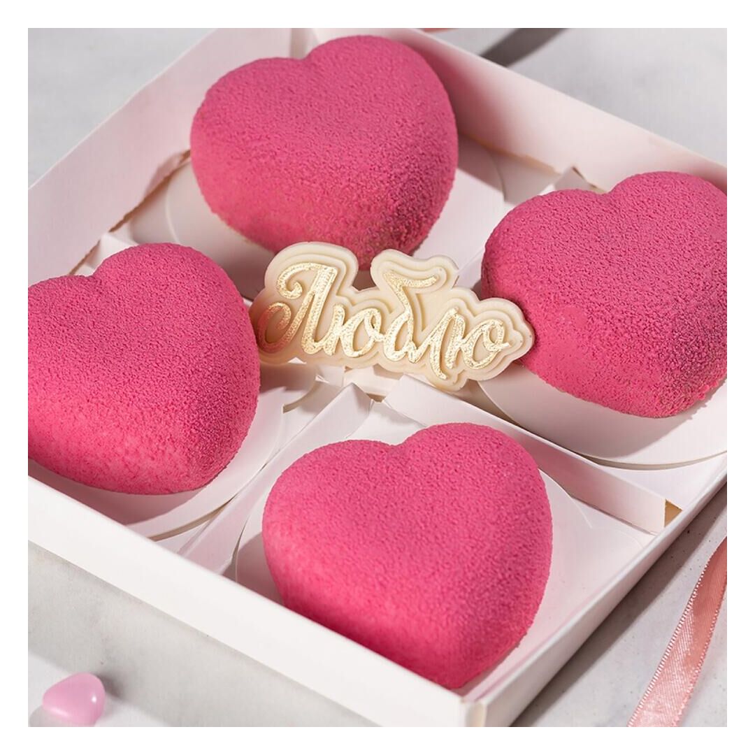 Пирожные в виде сердца (набор 4 шт.), изображение 3