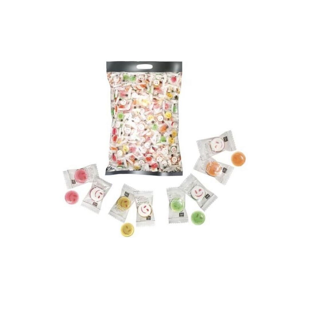 Карамель леденцовая "Smile Candy" микс 1000гр (лимон, клубника, манго, арбуз), изображение 2