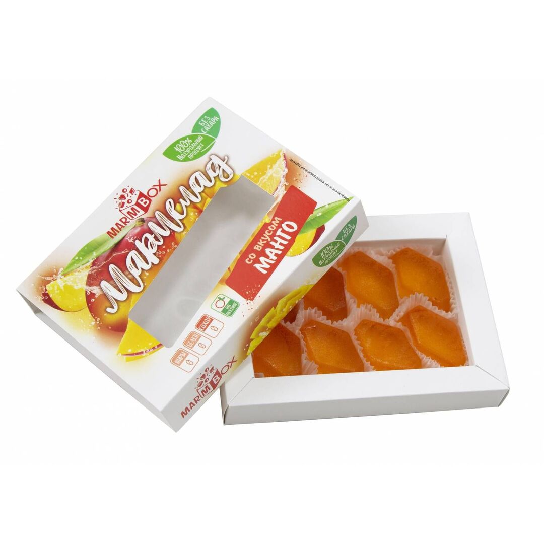 Мармелад желейный формовой без сахара Marmbox (на фруктозе) 3 шт, изображение 3