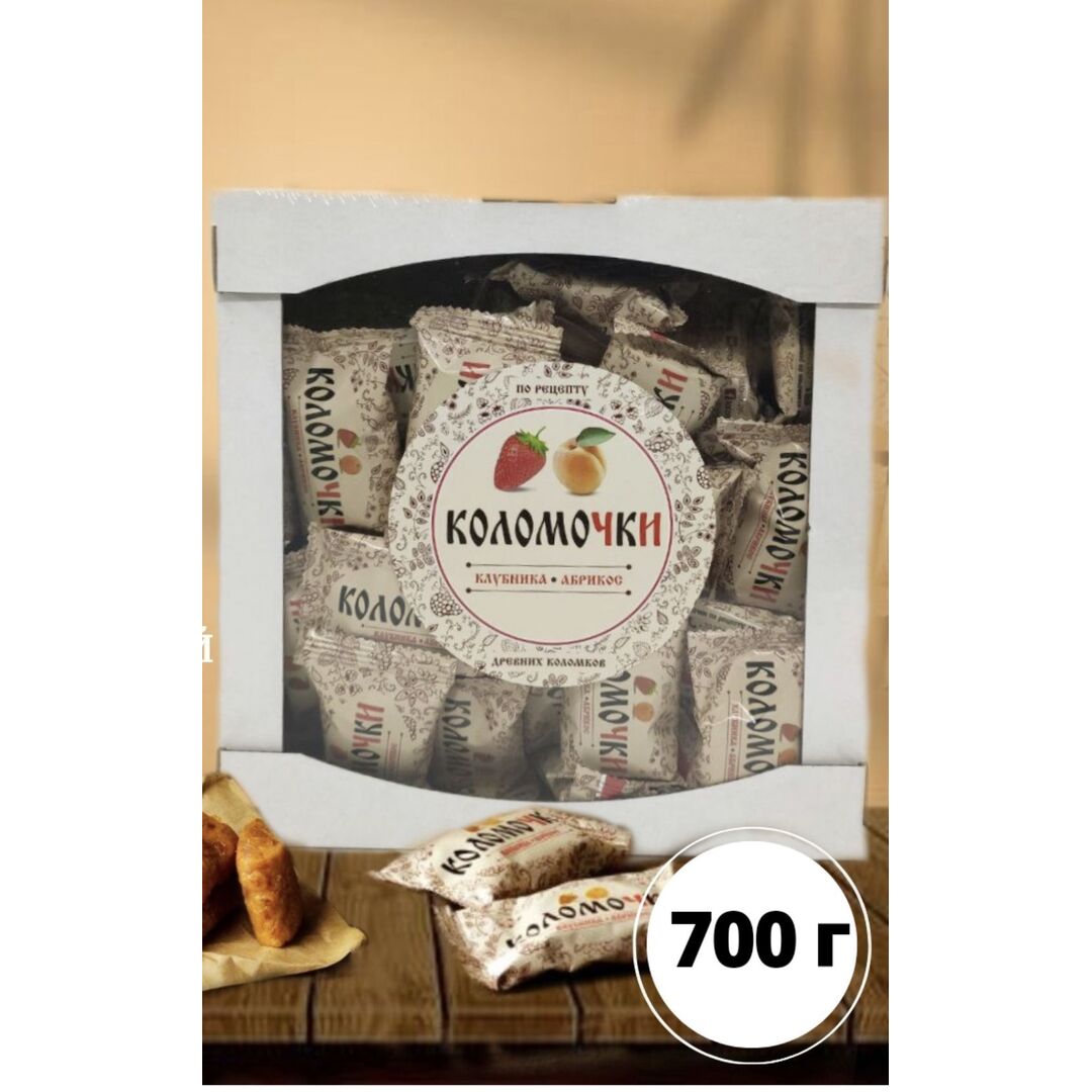 Крафтовые батончики Коломочки из клубники и абрикоса