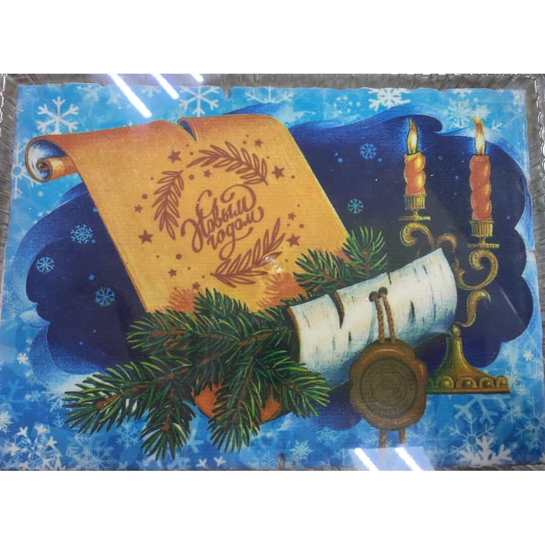 Покровский пряник сувенирный в ассортименте "С Новым годом" с вареным сгущенным молоком и грецким орехом 600 гр ( пластиковая упаковка), изображение 3