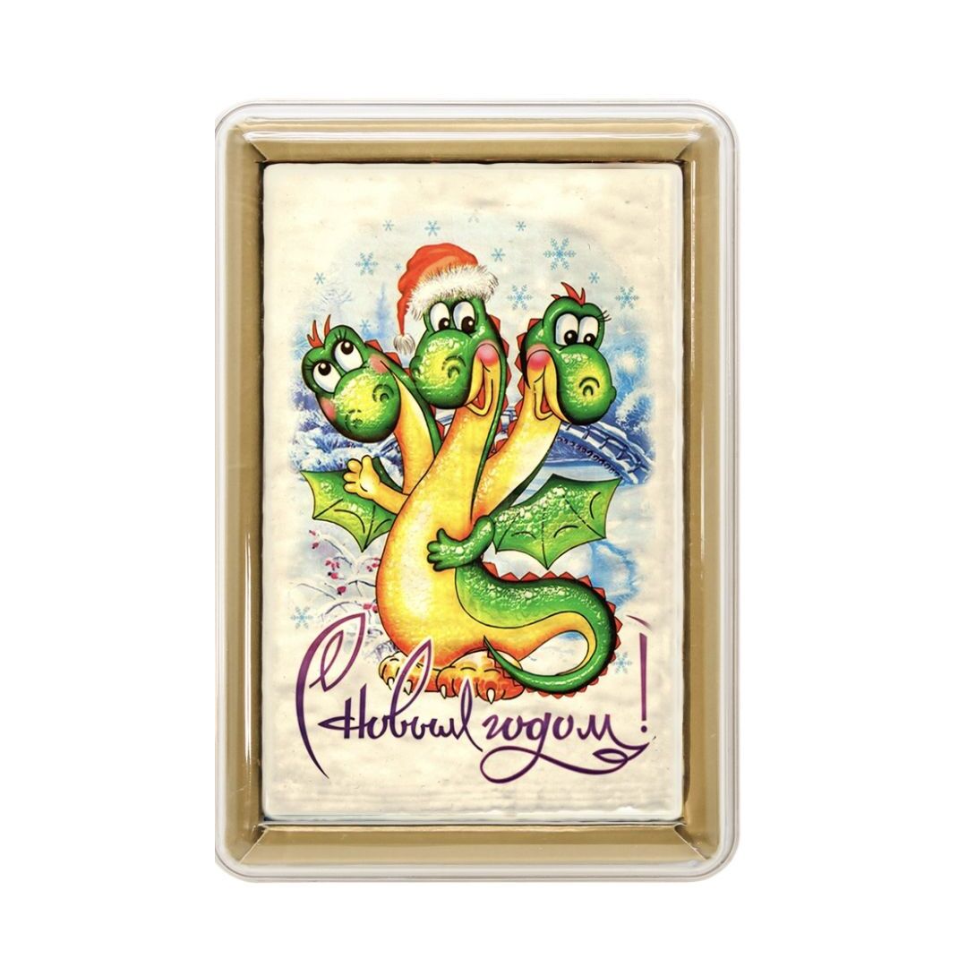 Новогодний Покровский пряник 140гр в подарочной пластиковой упаковке, изображение 2