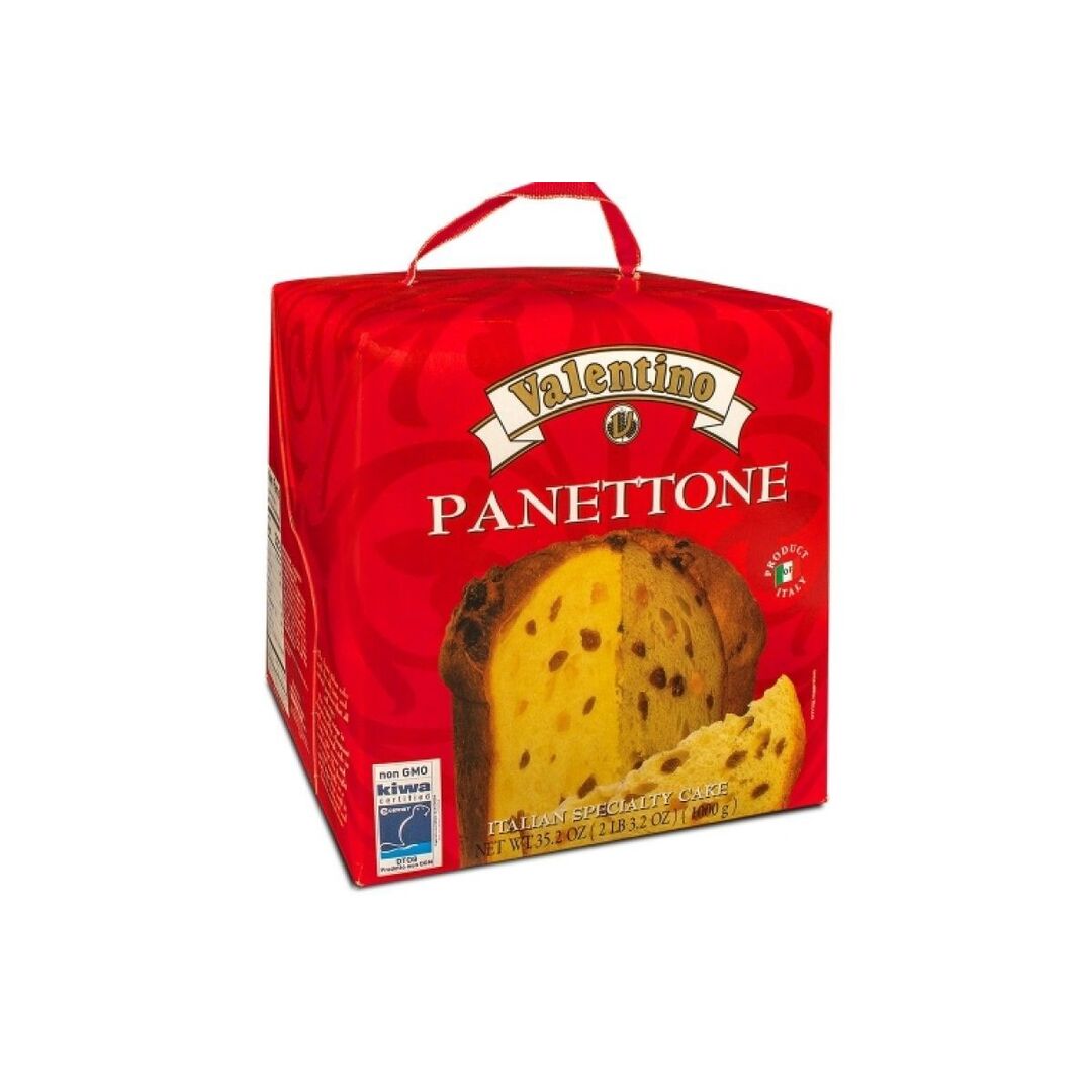 Панеттоне (кулич) с изюмом и цукатами Valentino Италия, изображение 2