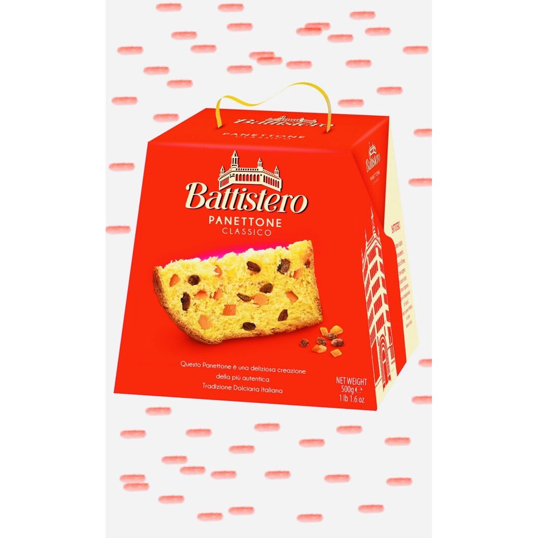 Кулич (кекс) с изюмом и цукатами на сливочном масле, Battistero Италия 500гр.