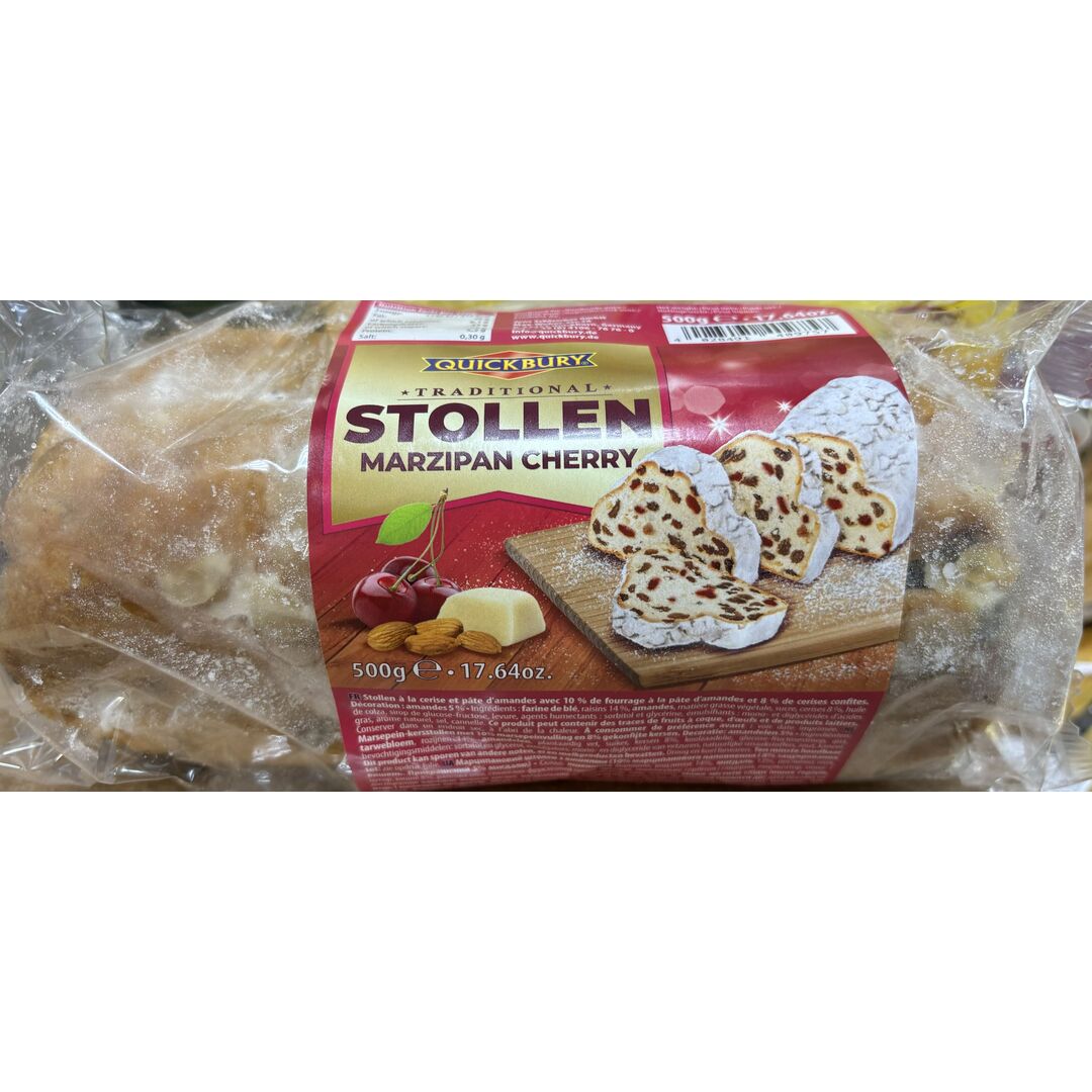 Кекс Штоллен марципановый с вишней Stollen marzipan 500гр