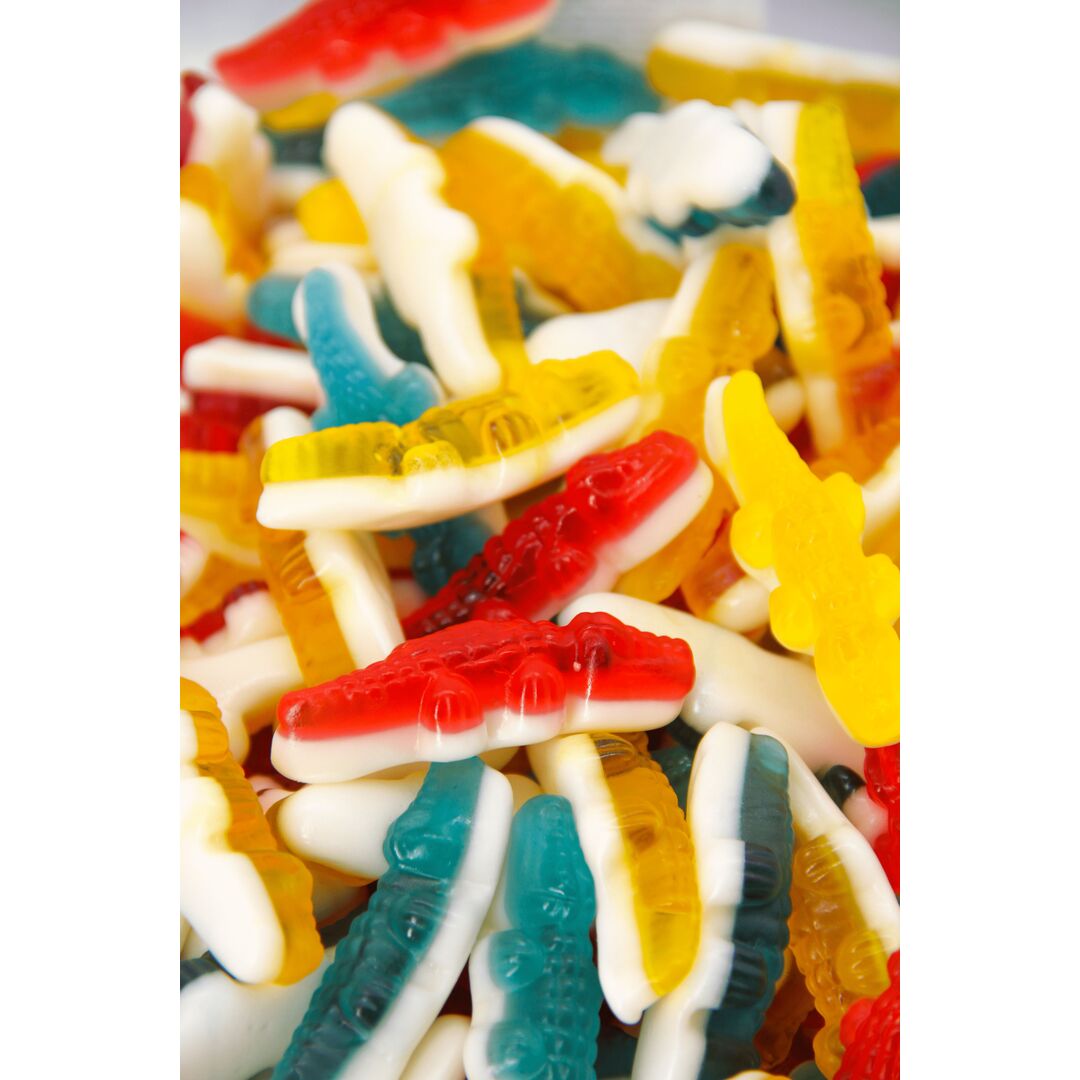 Жевательный мармелад DAMLA TAYAS, Крокодил малый, контейнер, 1кг желейный, изображение 8