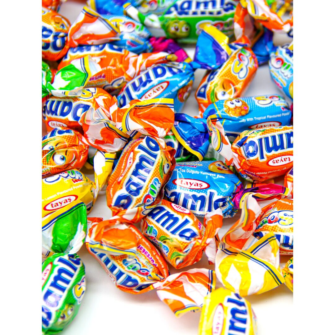 Жевательные конфеты Damla Sour Fr ассорти с кислой начинкой, 1 кг, изображение 20