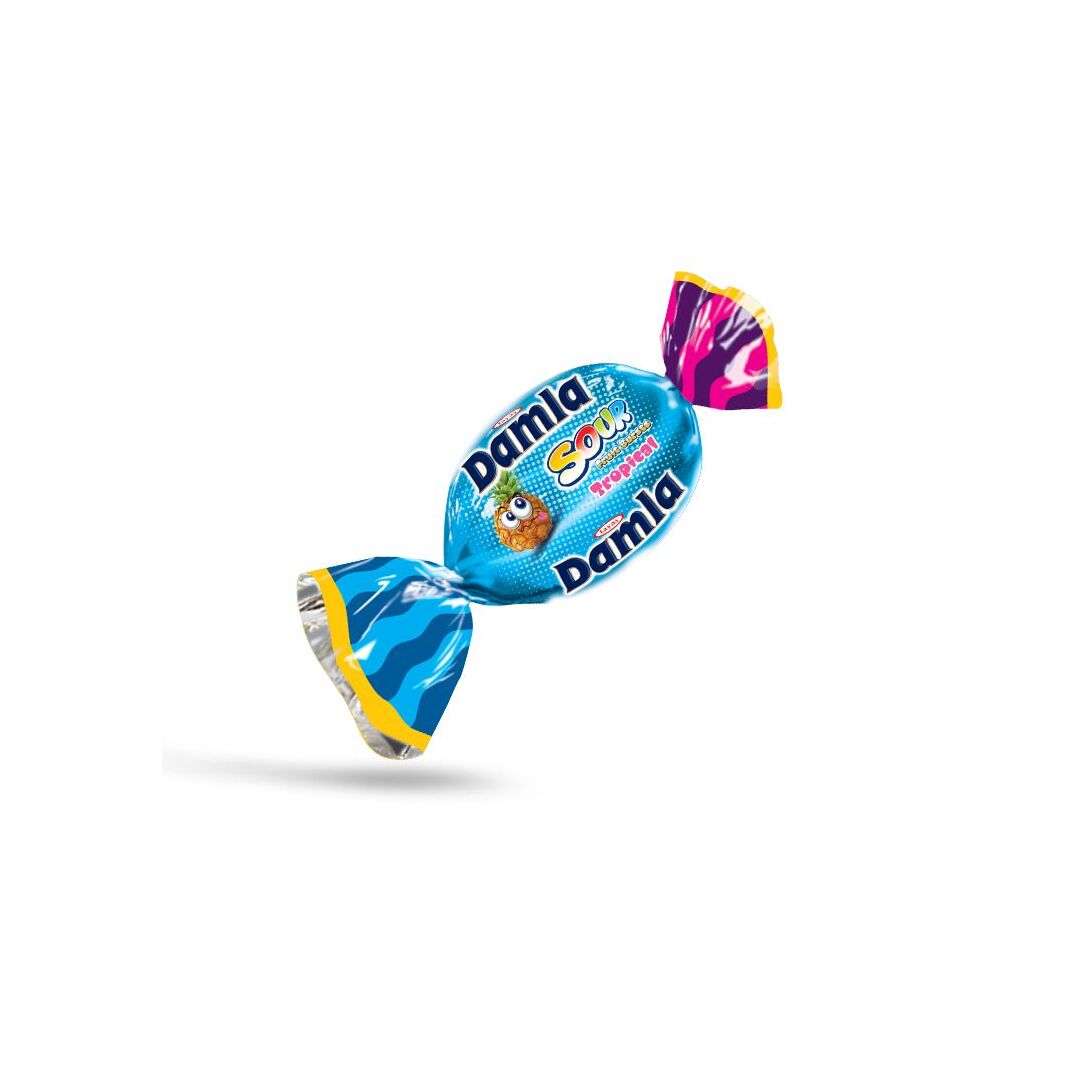 Жевательные конфеты Damla Sour Fr ассорти с кислой начинкой, 1 кг, изображение 14